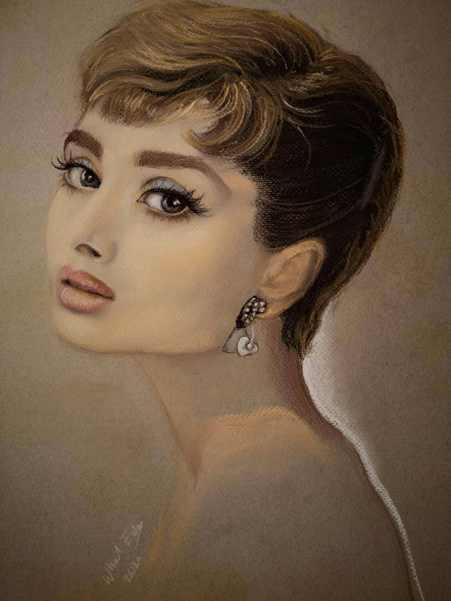 Portrait, Pastellkreide A4