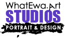 WhatEwa.Art – Studios – Portrait & Design Logo