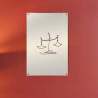 "Waage"- Poster im Rahmen – Bild 3